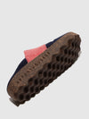 Round Toe Mules CANU NAVY/RED